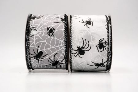 हैलोवीन ग्लिटर स्पाइडर और वेब वायर्ड रिबन_KW0012